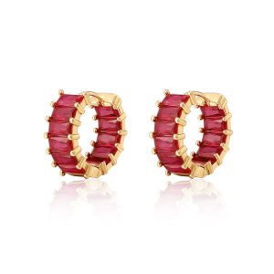 Luv AJ Emerald Ballier Huggies- Ruby Red- Gold