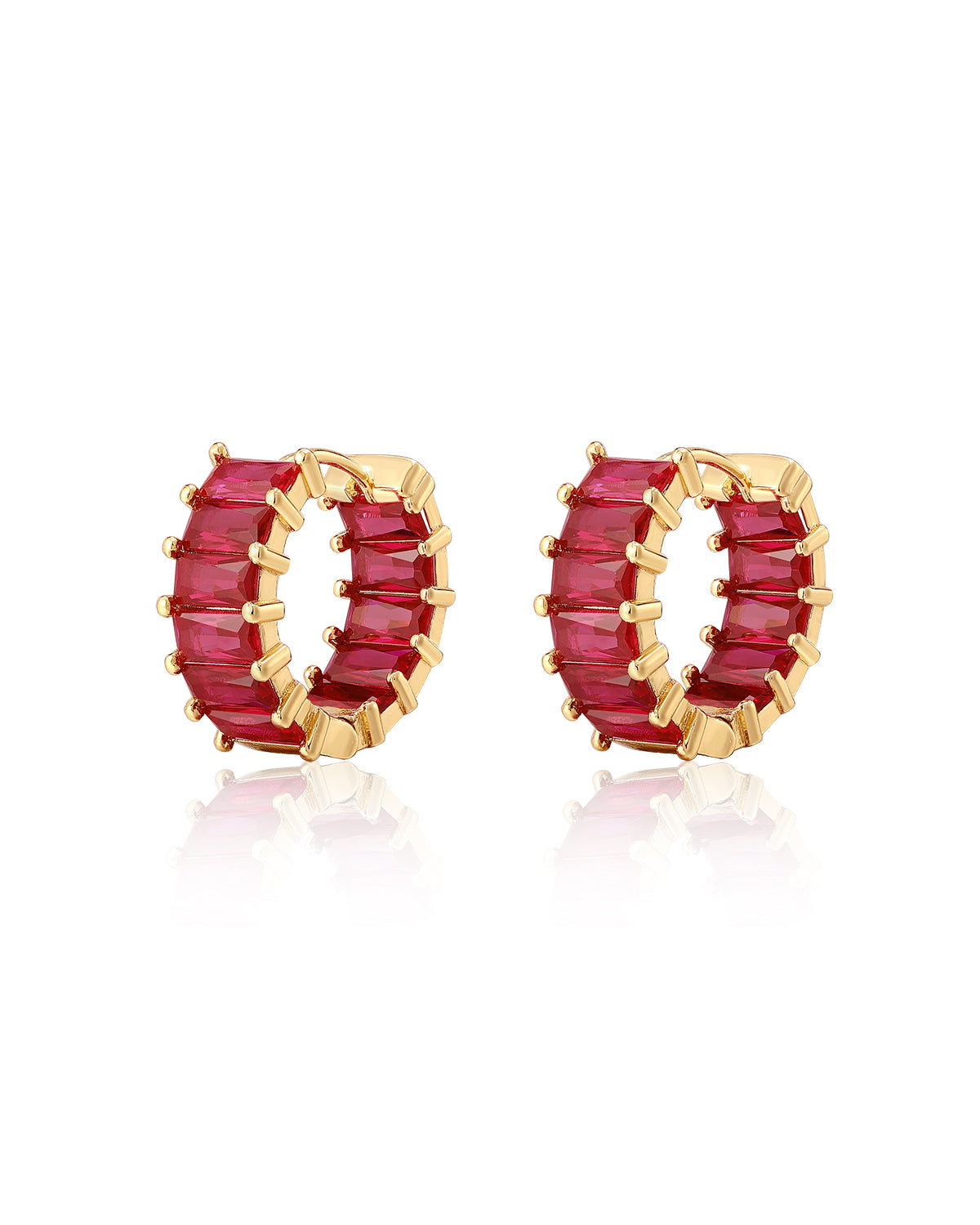 Luv AJ Emerald Ballier Huggies- Ruby Red- Gold