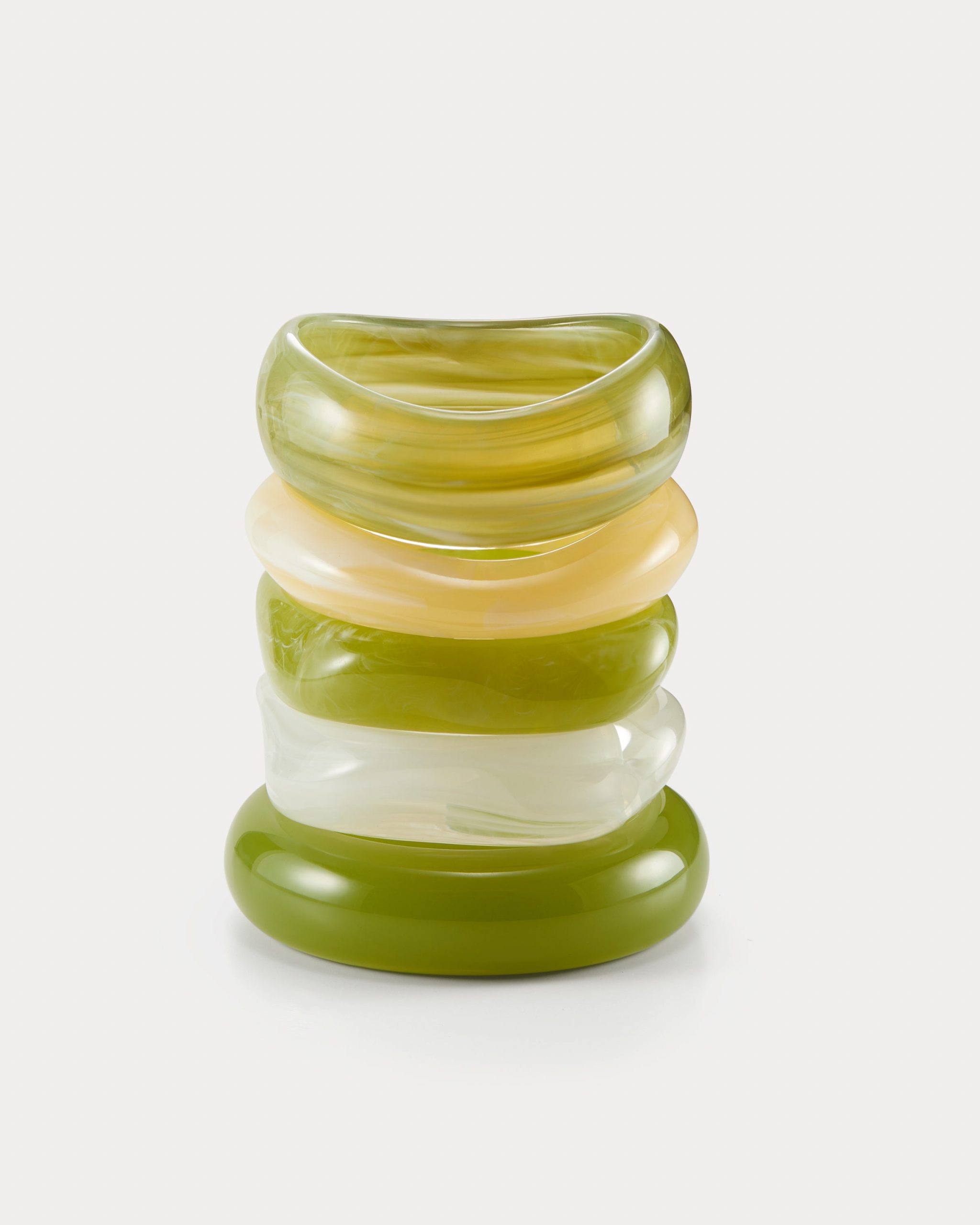 Luv AJ The Formentera Bangle Set- Green