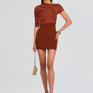 Retrofete Selma Mini Crepe Dress