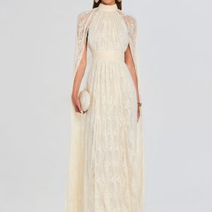 Retrofete Onir Cape Maxi Dress