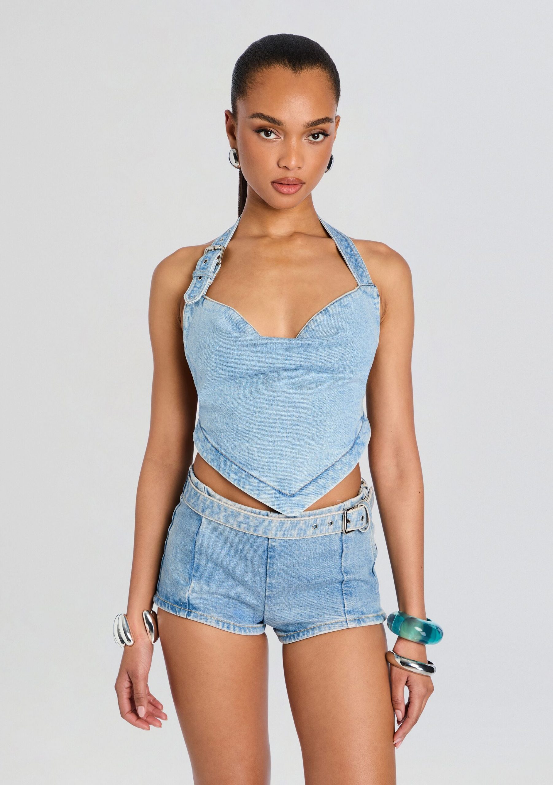 Retrofete Amelisse Denim Top