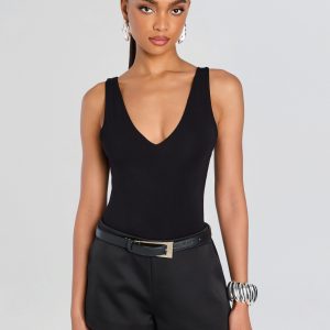 Retrofete Plunge V Bodysuit