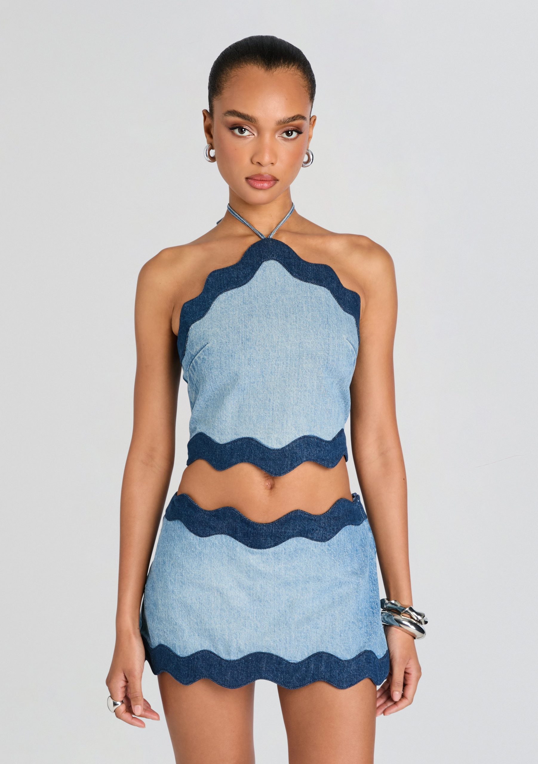 Retrofete Iselda Denim Top