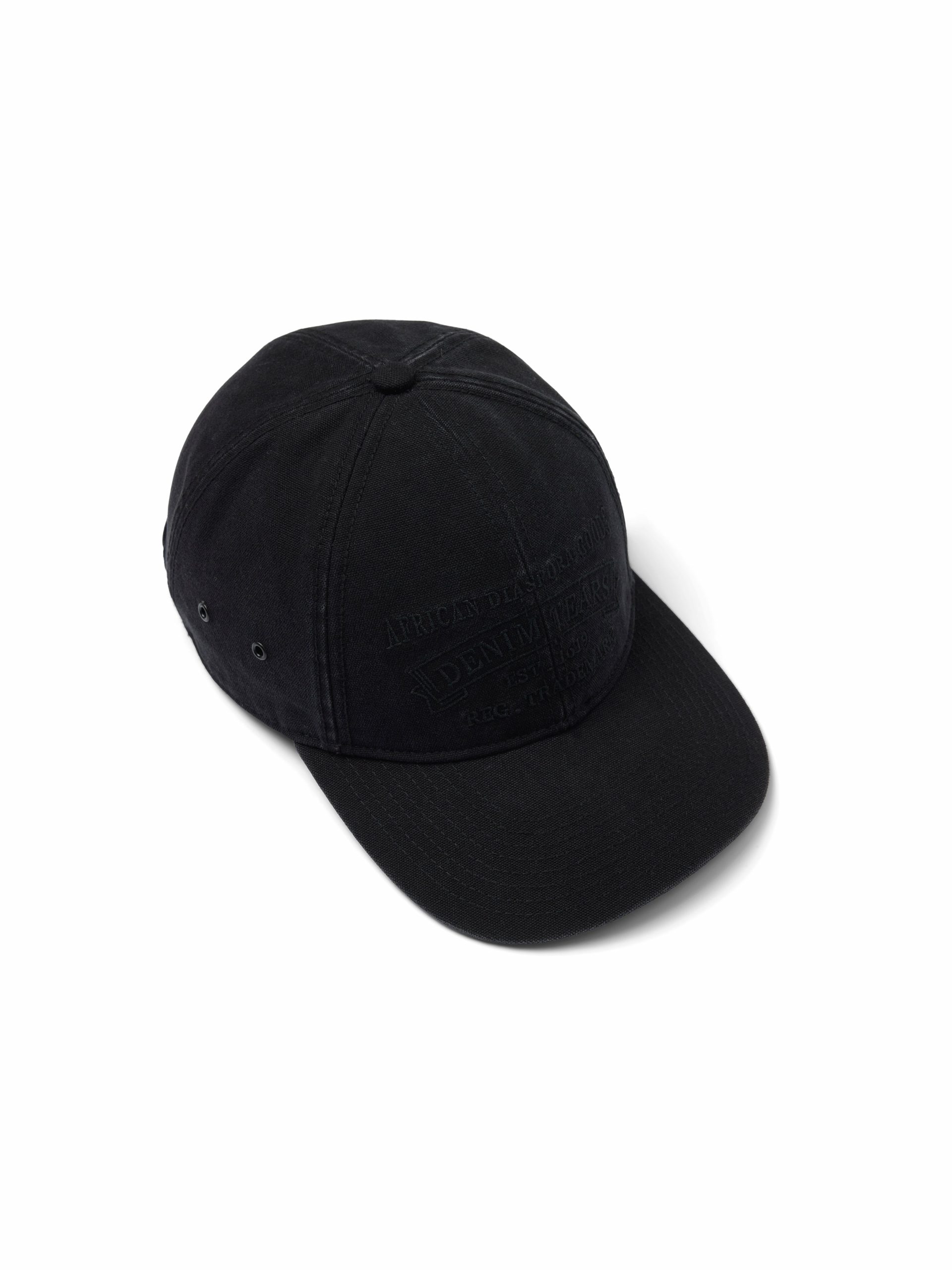 Denim Tears Mono ADG Stamp Cap Black