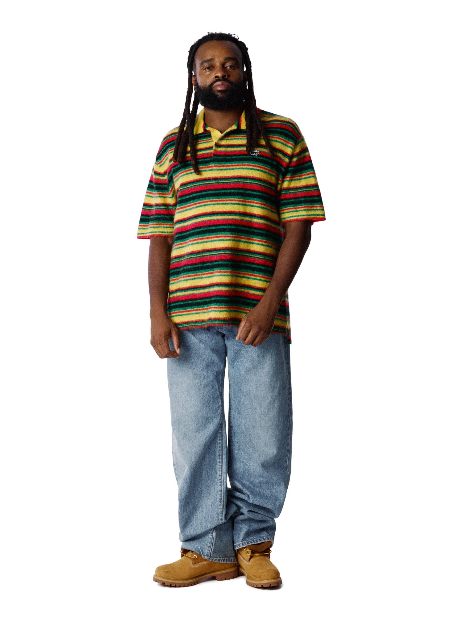 Denim Tears Panther Mohair Knit Polo