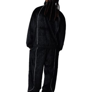 Denim Tears Faux Astrakhan Track Pant Black