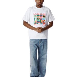 Denim Tears Diaspora Flags Tee White