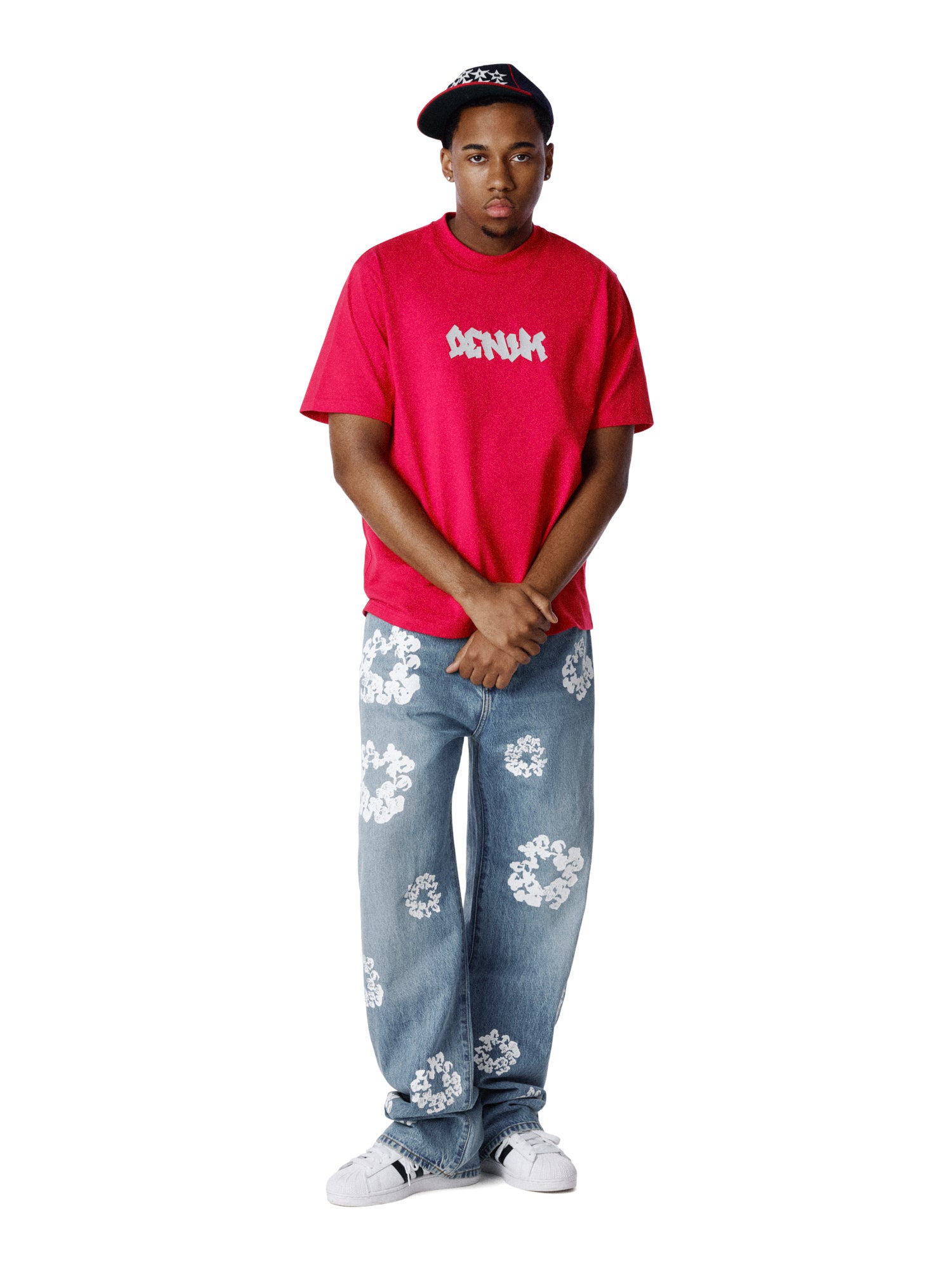 Denim Tears Handstyle Tee Red