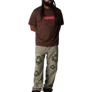 Denim Tears Handstyle Tee Brown