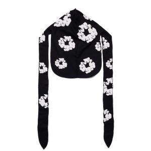 Denim Tears Thermal Cotton Wreath Durag Black