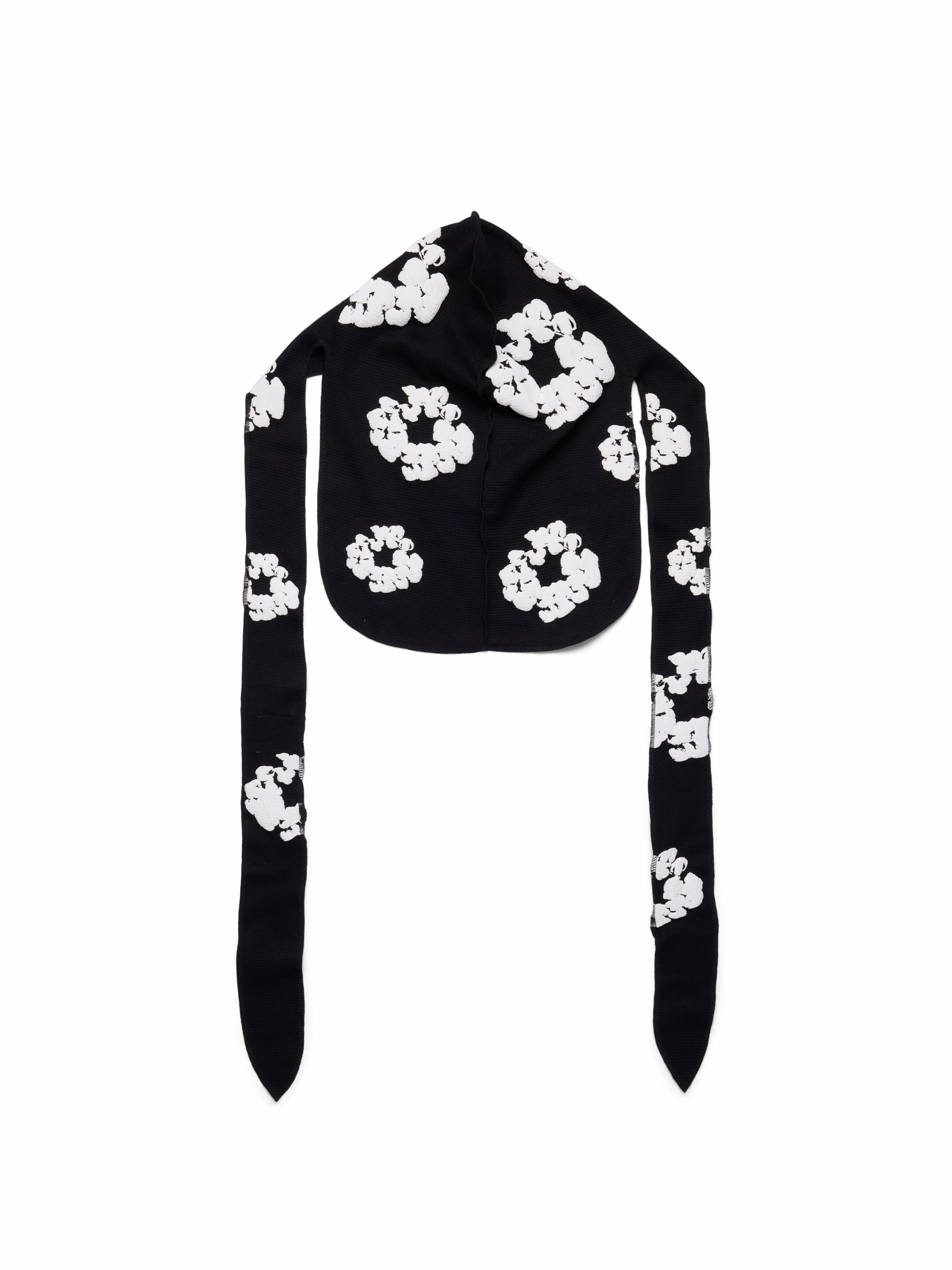 Denim Tears Thermal Cotton Wreath Durag Black