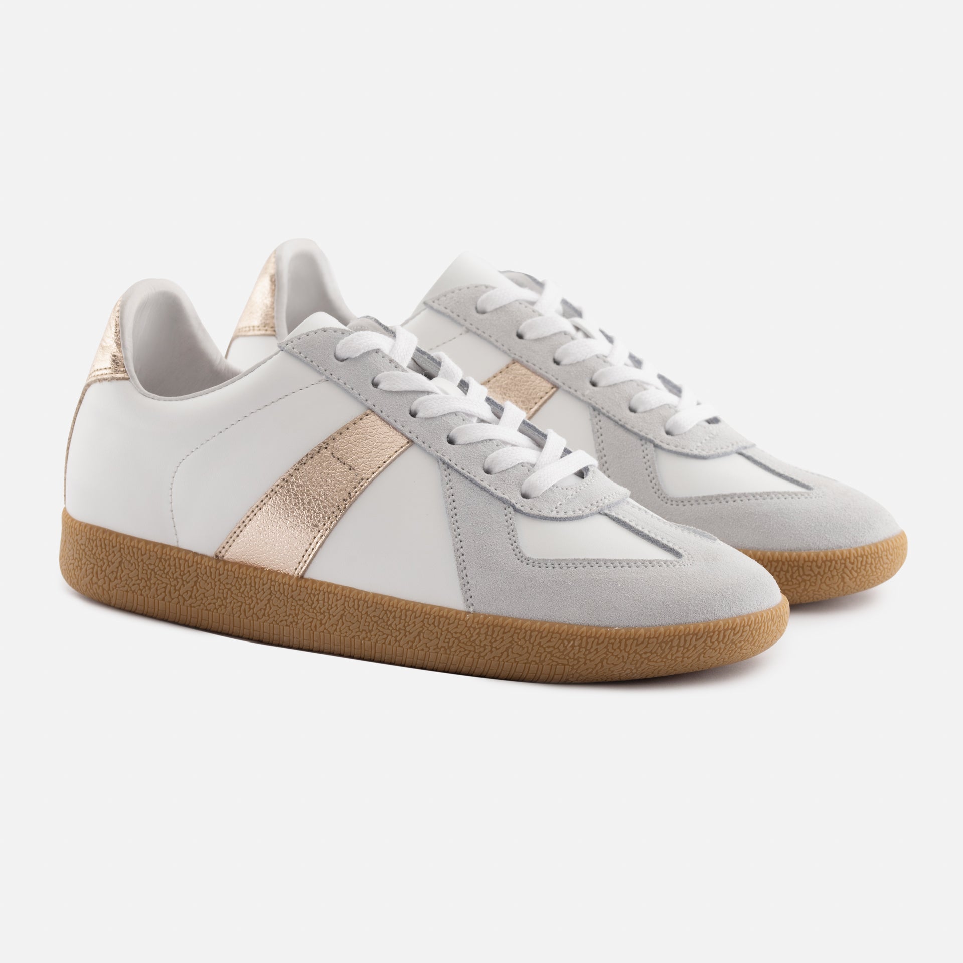 Beckettsimonon Morgen Trainers - Metallic Leather & Suede - Women's