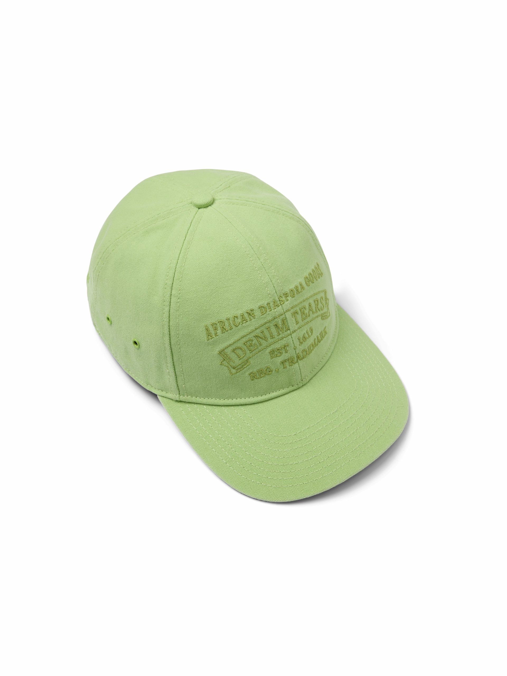 Denim Tears Mono ADG Stamp Cap Lime