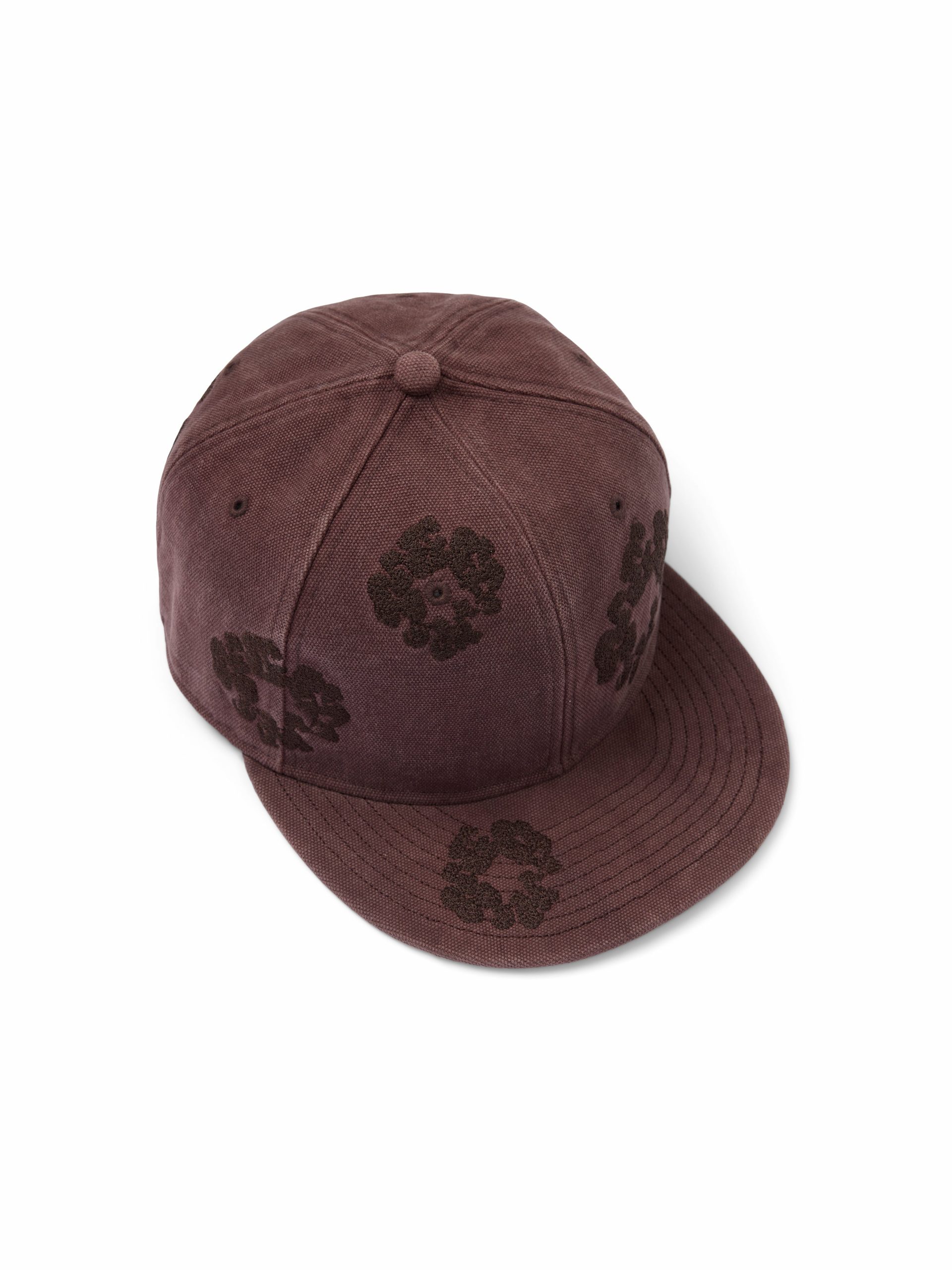 Denim Tears Mono Wreath New Era 59FIFTY Fitted Cap Washed Brown