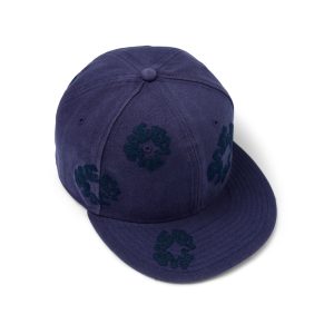 Denim Tears Mono Wreath New Era 59FIFTY Fitted Cap Washed Indigo