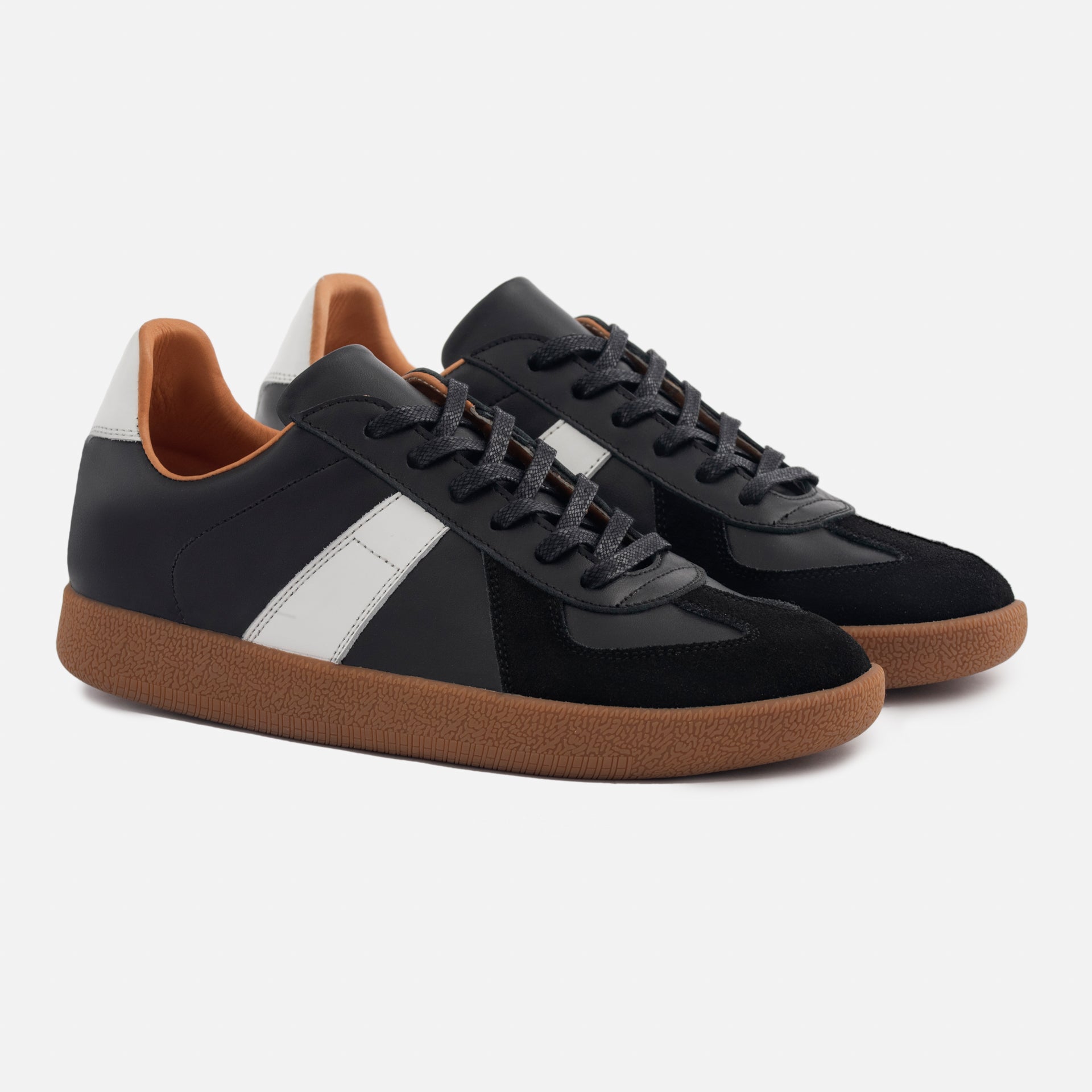Beckettsimonon Morgen Trainers - Leather/Suede - Gum Sole - Women's