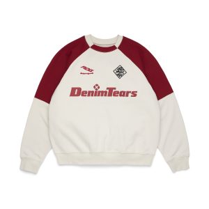 Denim Tears DT Sport Color Blocked Crewneck Grey