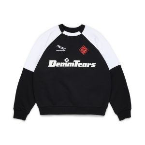 Denim Tears DT Sport Color Blocked Crewneck Black