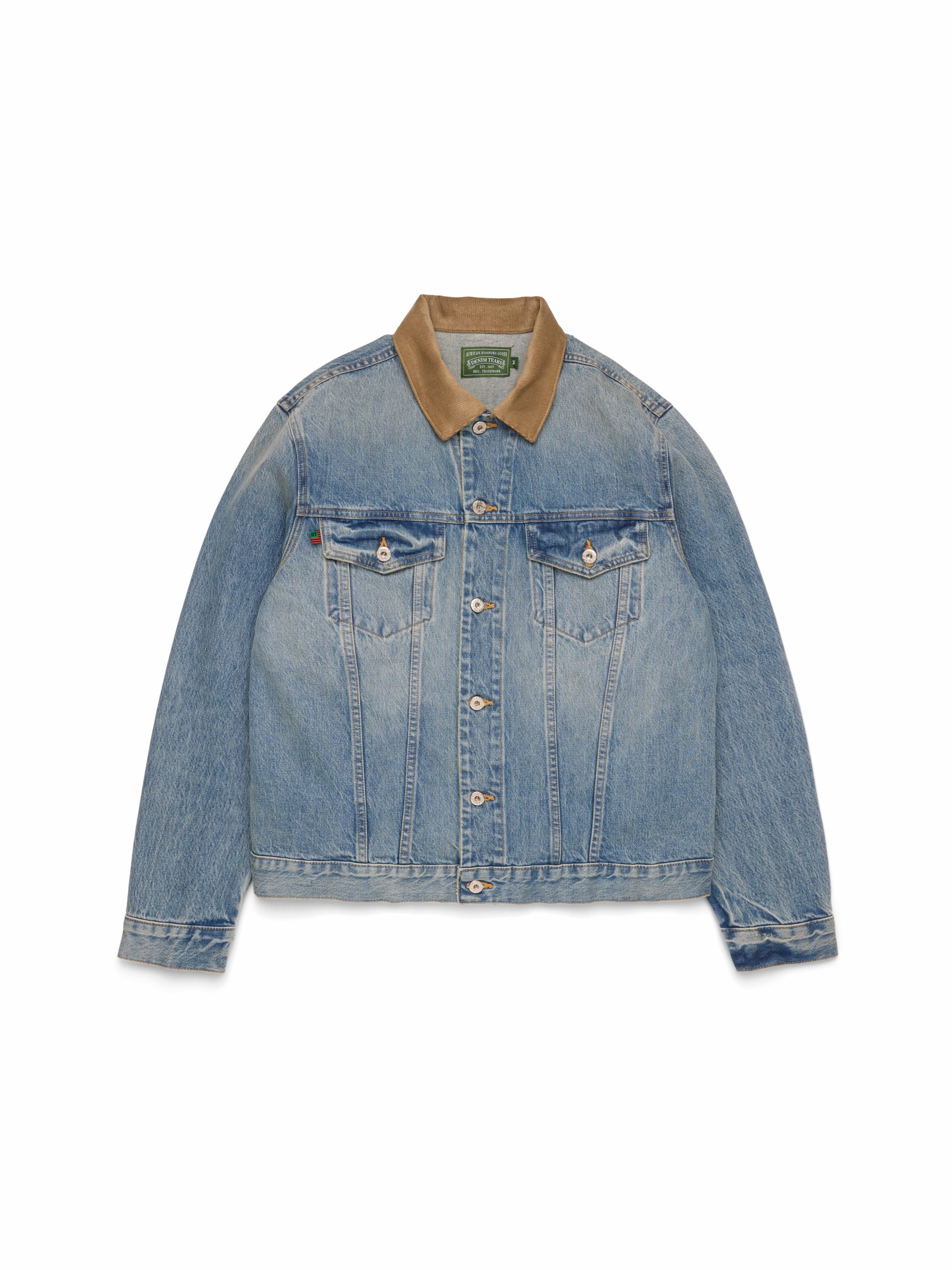 Denim Tears Flag Denim Jacket Light Wash