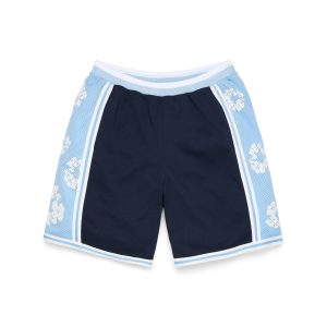 Denim Tears Cotton Wreath 90s Basketball Shorts Blue