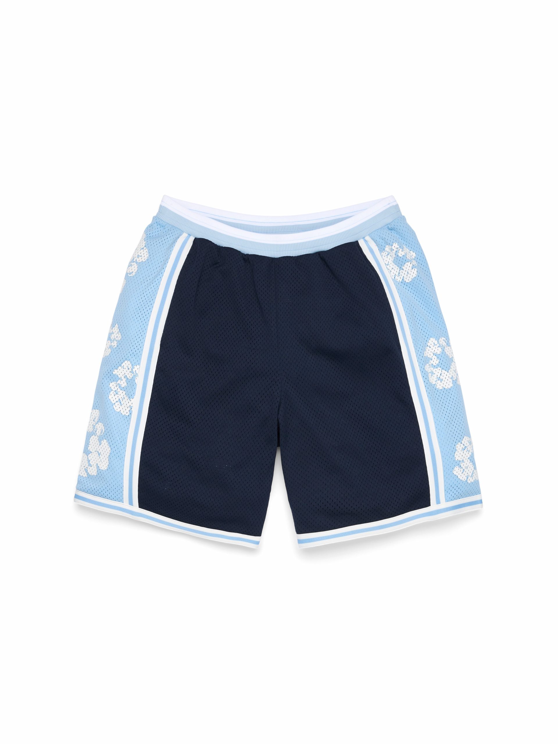 Denim Tears Cotton Wreath 90s Basketball Shorts Blue
