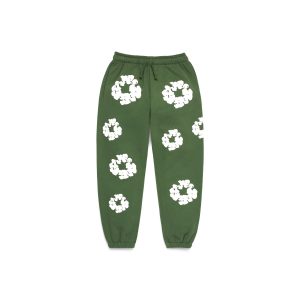 Denim Tears Kids Cotton Wreath Sweatpants Green