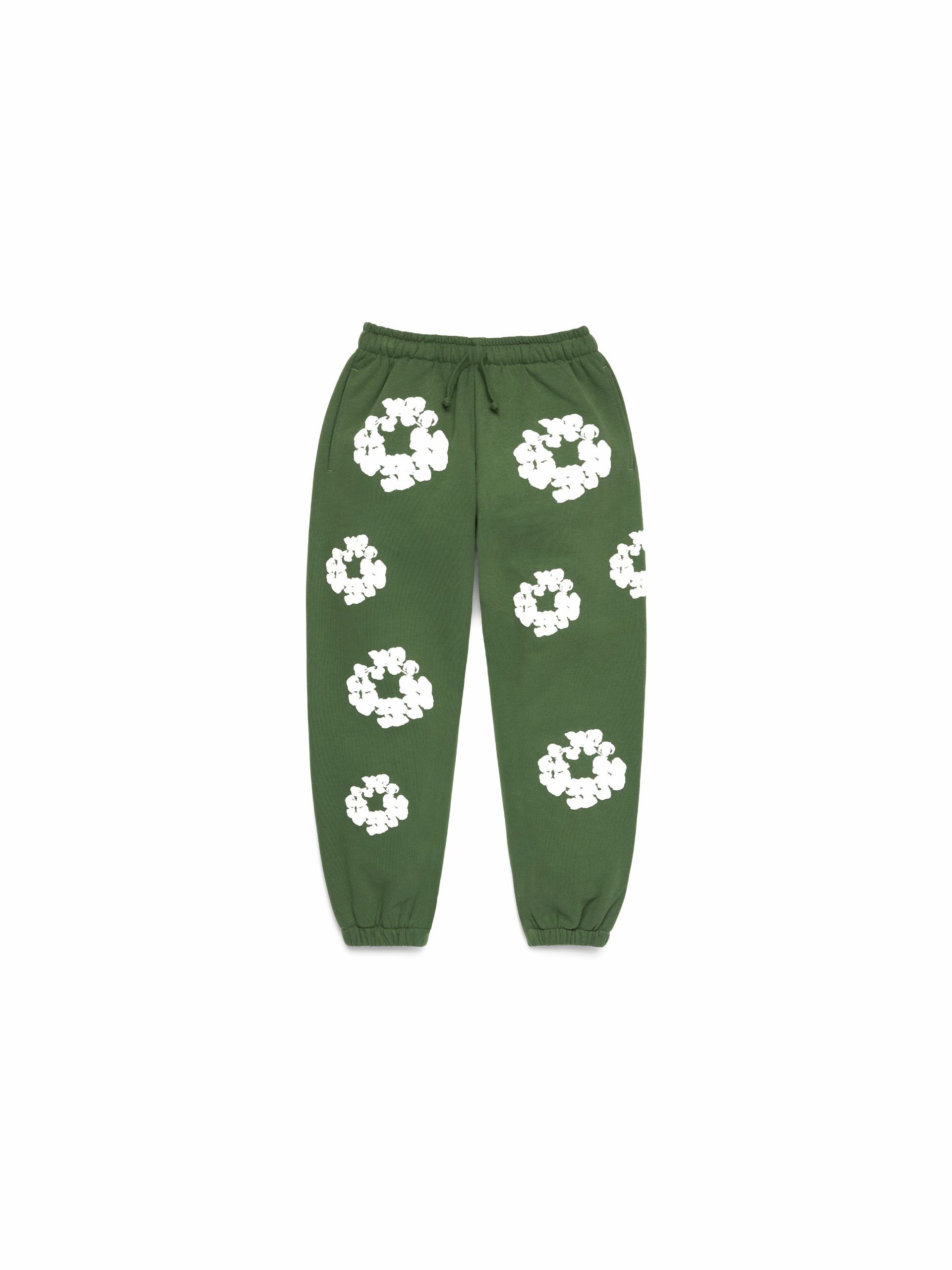 Denim Tears Kids Cotton Wreath Sweatpants Green
