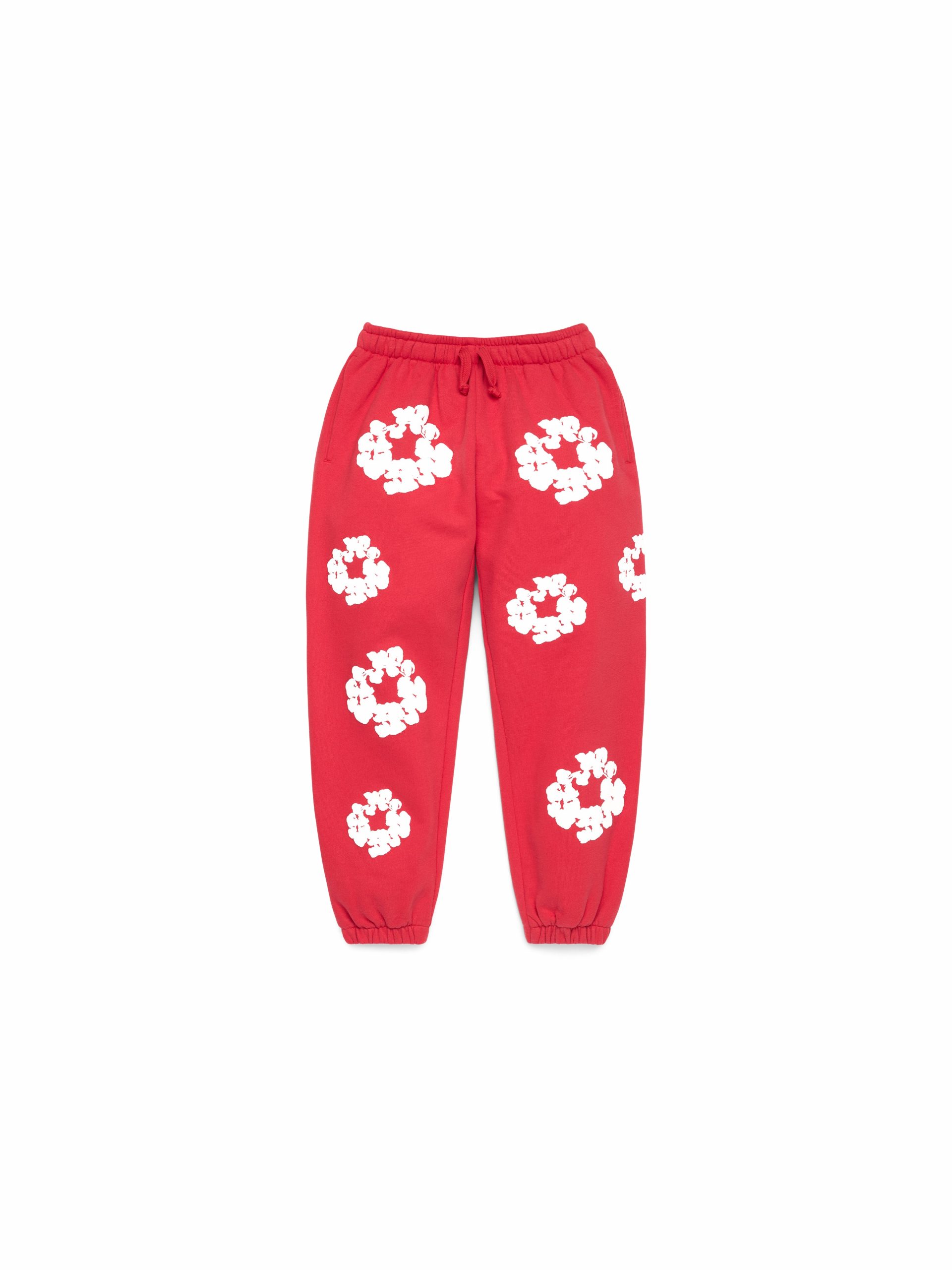 Denim Tears Kids Cotton Wreath Sweatpants Red