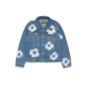 Denim Tears Kids Cotton Wreath Denim Jacket Light Indigo