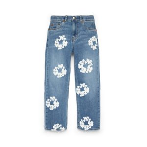 Denim Tears Kids Cotton Wreath Denim Pant Light Indigo