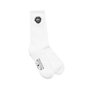 Denim Tears Cotton Peace Wreath 3-Pack Socks White