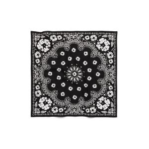 Denim Tears Cotton Wreath Paisley Bandana Black