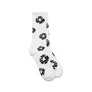 Denim Tears Cotton Wreath Socks White