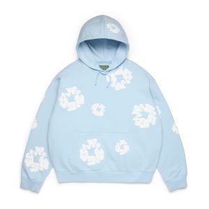 Denim Tears Cotton Wreath Hoodie Powder Blue