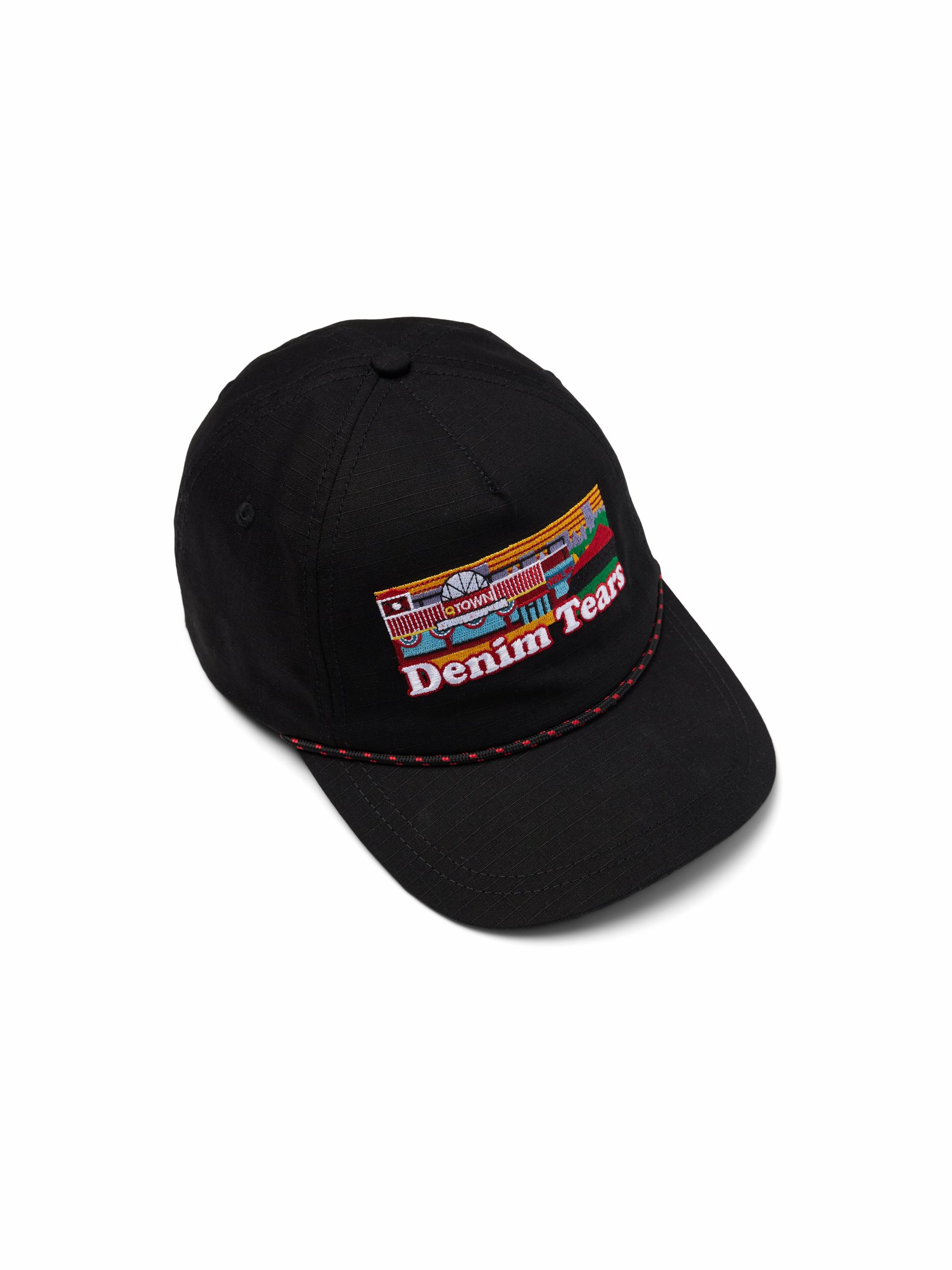 Denim Tears Q Town Cap Black