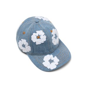Denim Tears Cotton Wreath Raw Denim Cap Light Wash