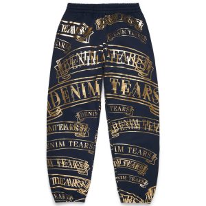 Denim Tears ADG Banner Sweatpants Navy