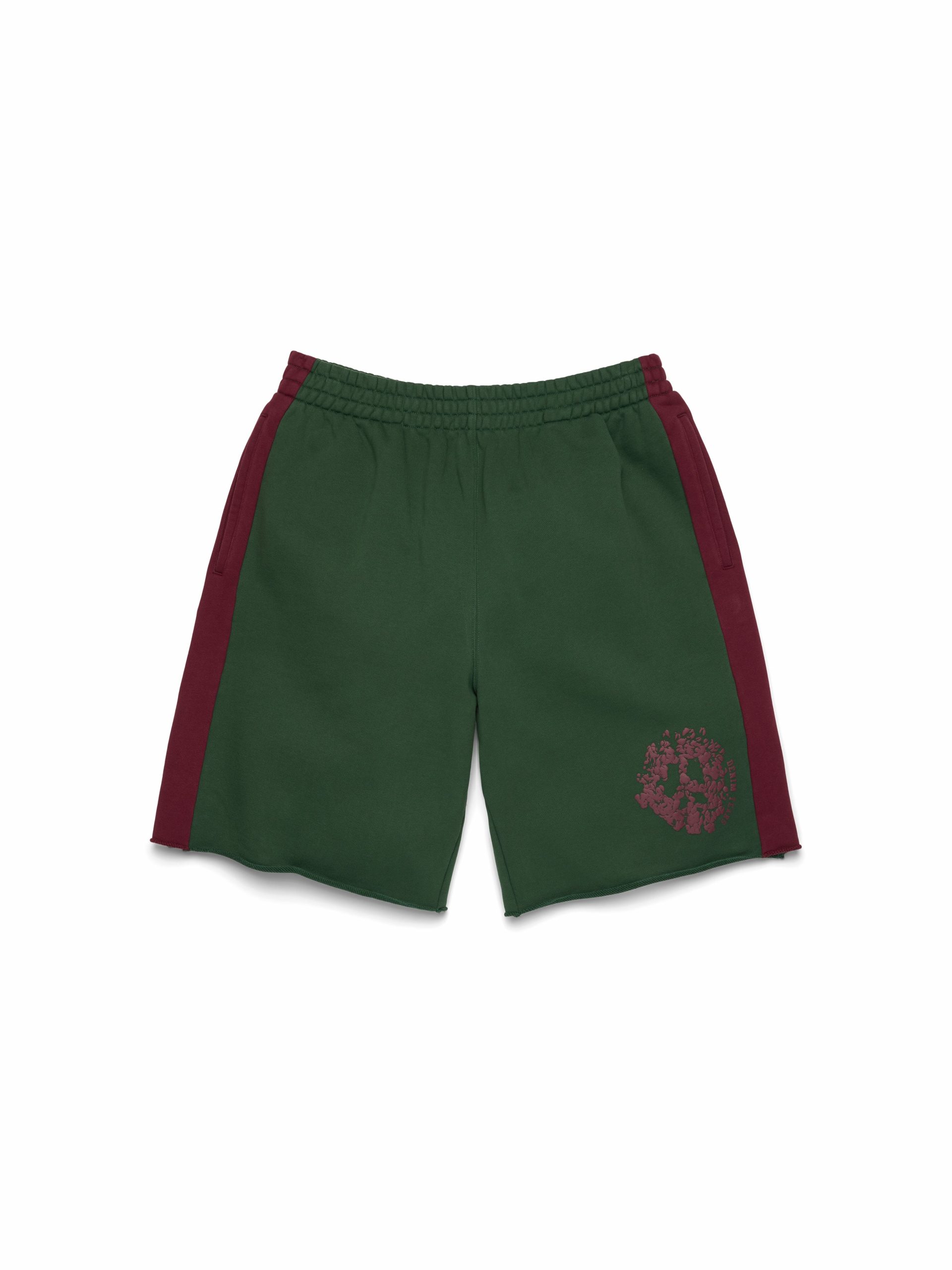 Denim Tears Denim U Paneled Sweatshort Green