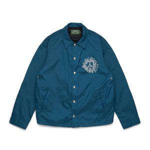 Denim Tears Peace Wreath Coaches Jacket Blue