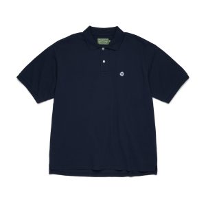 Denim Tears Peace Wreath Polo Navy