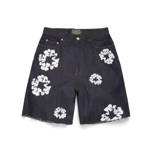 Denim Tears Selvedge Cotton Wreath Denim Short
