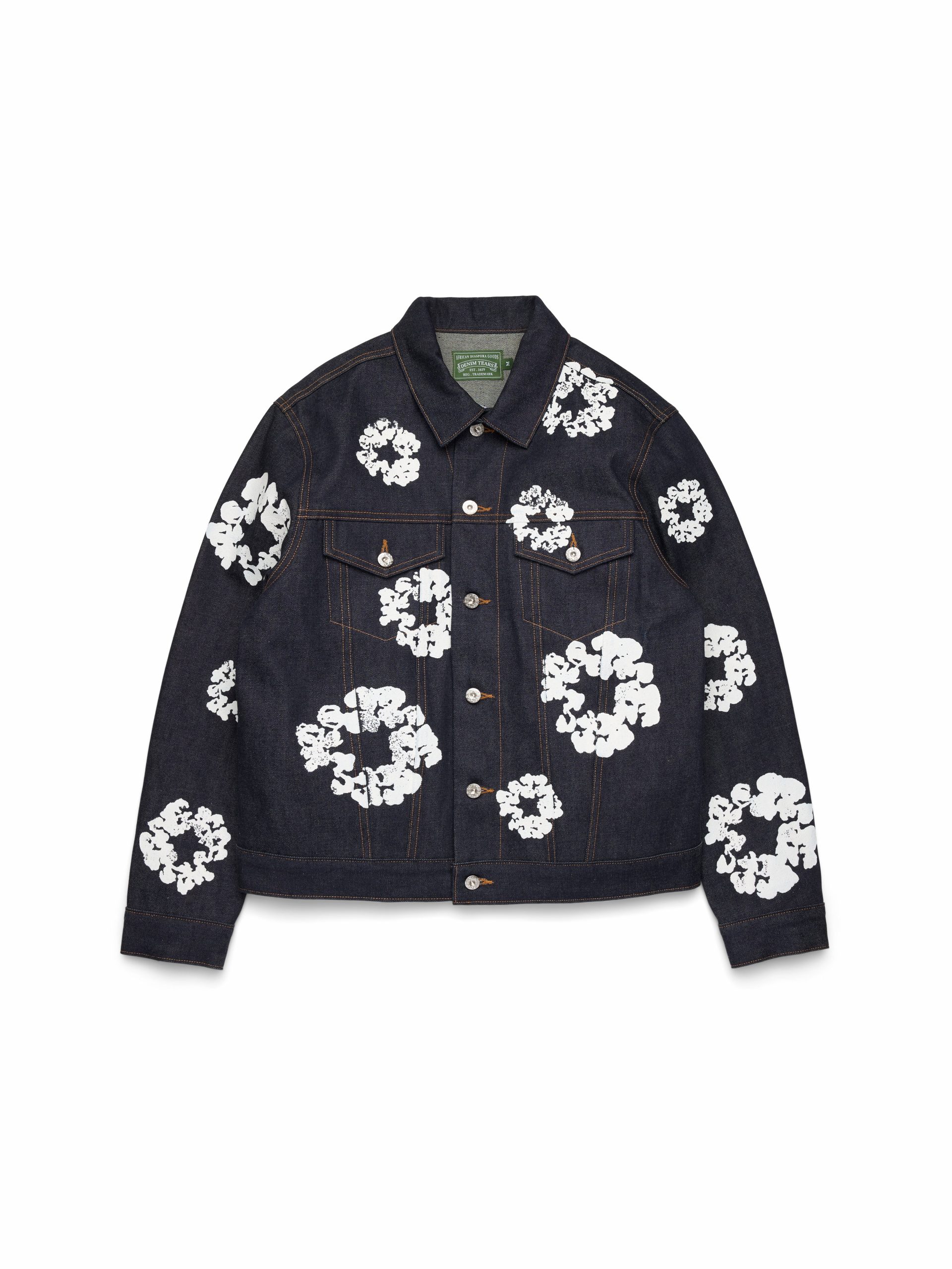 Denim Tears Cotton Wreath Denim Jacket Selvedge
