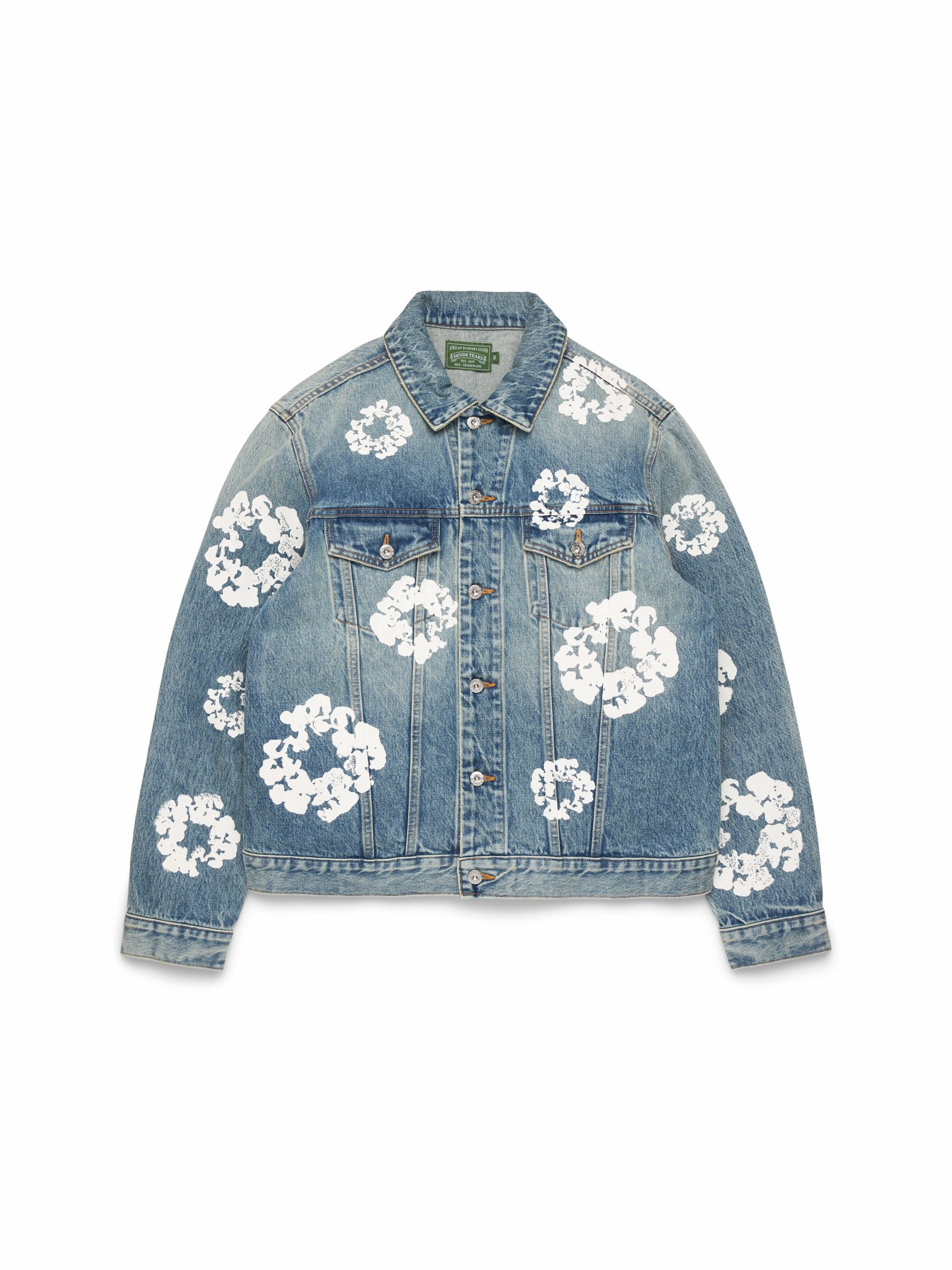 Denim Tears Cotton Wreath Denim Jacket Light Wash