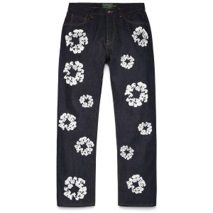 Denim Tears Straight Cotton Wreath Denim Pant Selvedge