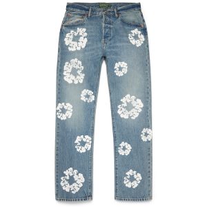 Denim Tears Straight Cotton Wreath Denim Pant Light Wash