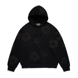 Denim Tears Mono Cotton Wreath Hoodie Black