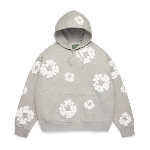 Denim Tears Cotton Wreath Hoodie Grey