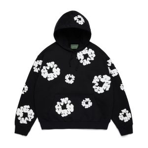 Denim Tears Cotton Wreath Hoodie Black