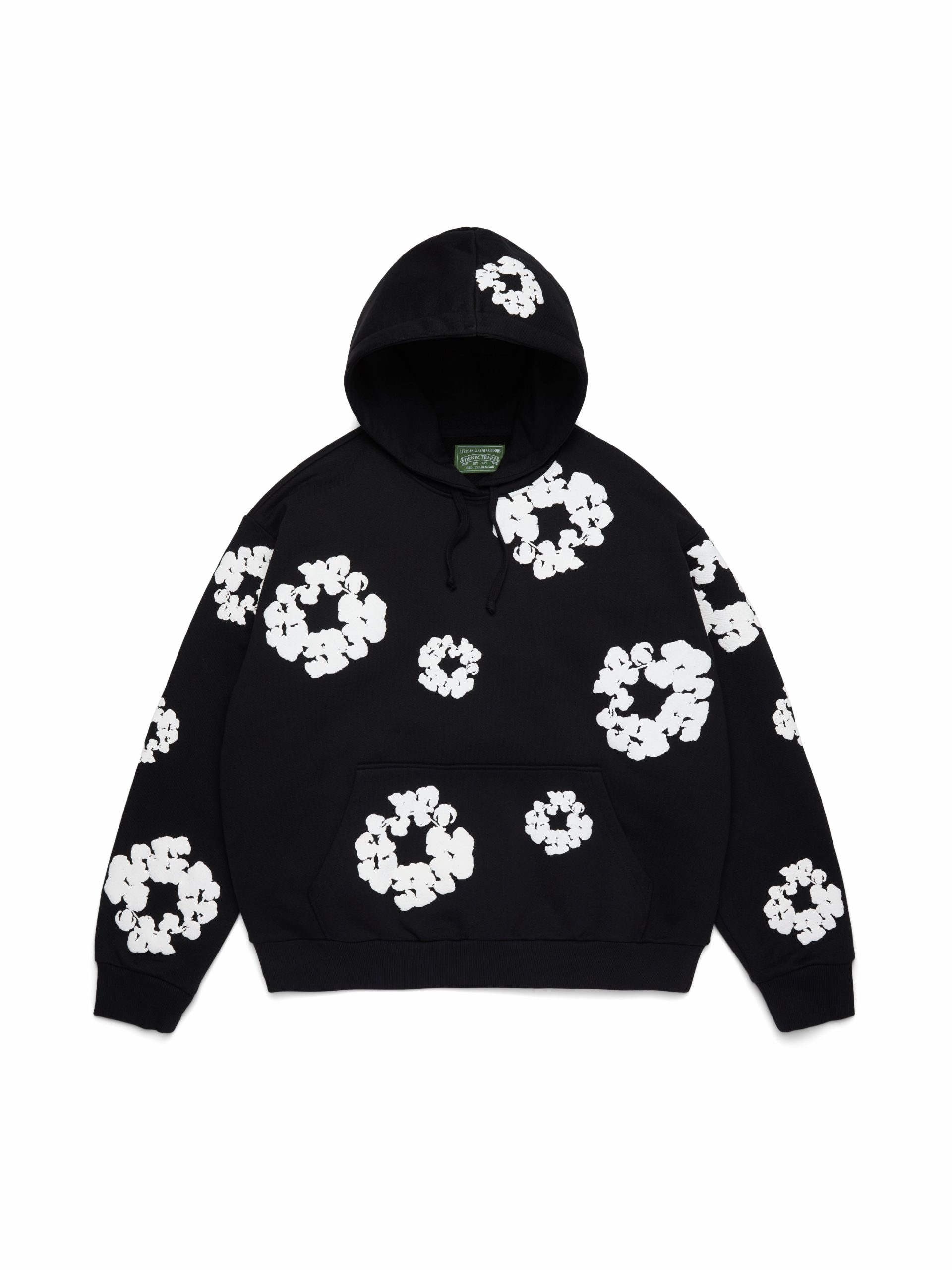 Denim Tears Cotton Wreath Hoodie Black